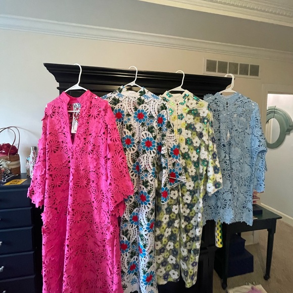 La Vie Style House 3D Maxi Kaftan, Hot pink, ONE Size fits most - Picture 10 of 10